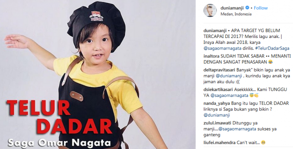 Saga (Foto : Instagram/duniamanji