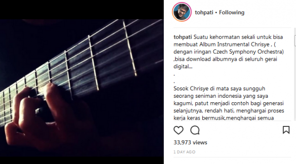 Tohpati (Foto: Instagram/tohpati)