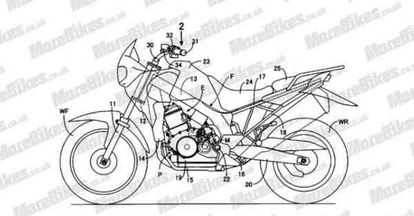 Motor petualang Honda Dominator