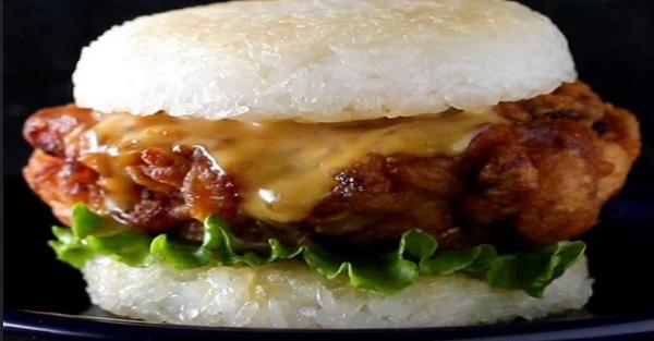Menu Kekinian untuk Bekal, Burger Nasi Ayam Goreng ala Jepang