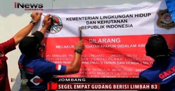 Kementerian Lingkungan Hidup Gerebek Pabrik Penampungan Limbah B3