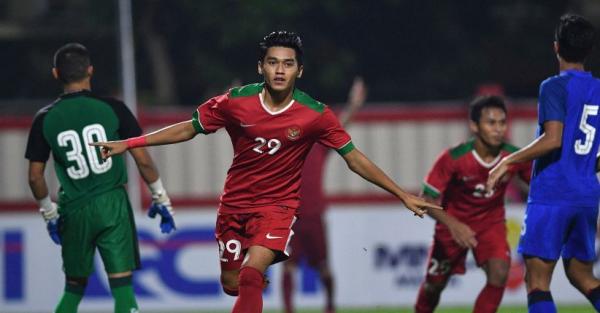 Septian David 1 Gelandang PSIS Semarang Septian David Maulana merayakan golnya ke gawang Arema FC pada pekan 31 Liga 1 2019 di Stadion Madya Magelang, Minggu (8/12/2019) sore. (Foto: Twitter Liga 1)