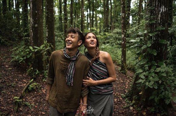 Nadine Nadine Chandrawinata dan Dimas Anggara (Foto: Twitter)
