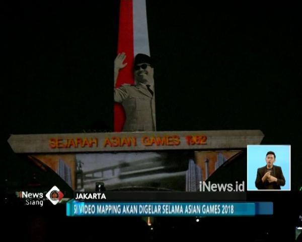 Sambut Asian Games, Begini Atraksi Video Mapping Di Tugu Monas