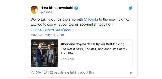 Toyota - Uber
