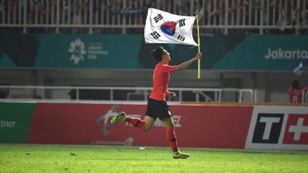 Son Heung Min membawa Korea Selatan meraih medali emas Asian Games 2018. (Foto: IST)