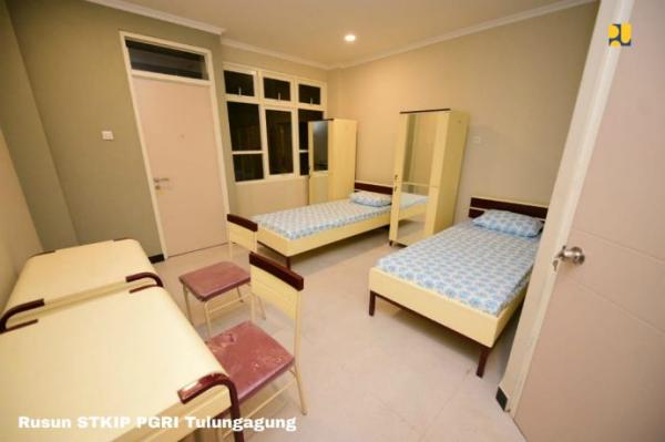 Rusun Mahasiswa IAIN Tulungagung usai diresmikan Presiden Jokowi, Jumat (4/1/2019).