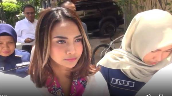 Vanessa Angel dan suaminya, Rabu (8/4/2020). (Foto: iNews/Miftahul Gani).