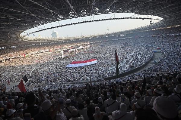 Kampanye akbar paslon 02 Prabowo Subianto dan Sandiaga Uno di Stadion Utama Gelora Bung Karno, Jakarta, Minggu (8/4/2019). (Foto: Istimewa)