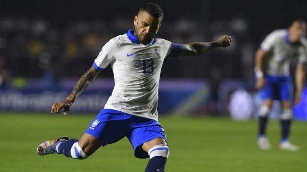 Dani Alves dan Joana Sanz (foto: Okezone)