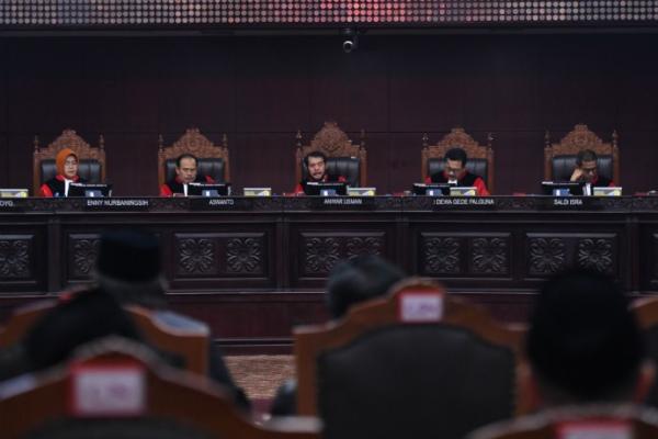 Sidang Mahkamah Konstitusi (MK). (Foto: Antara)