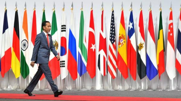 Presiden Jokowi saat menghadiri KTT G20 di Osaka, Jepang, Jumat (28/6/2019). (Foto: Laily Rachev - Biro Pers Sekretariat Presiden)