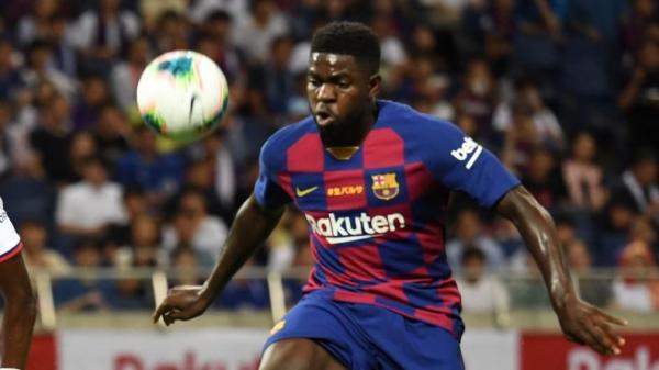 Umtiti 1 Bek Barcelona, Samuel Umtiti (Foto: Twitter @FCBarcelona)