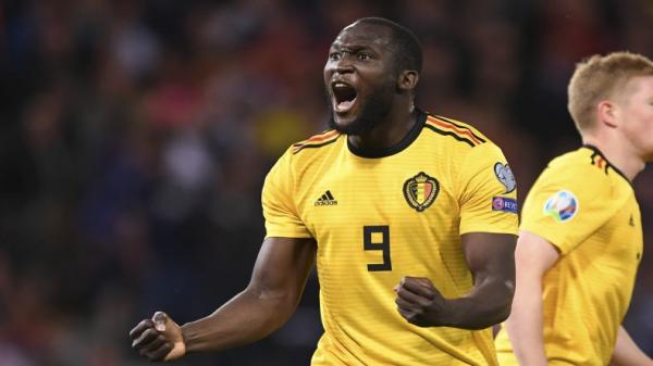 Romelu Lukaku Penyerang Timnas Belgia Romelu Lukaku jadi andalan timnya saat menghadapi Rusia di Saint-Petersburg Stadium, Minggu (17/11/2019) dini hari WIB, pada matchday ke-9 Grup I Kualifikasi Euro 2020. (Foto: ANDY BUCHANAN/AFP)