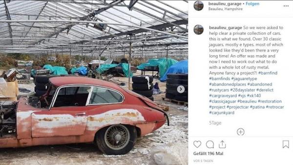 Mobil klasik Jaguar. (Foto: Instagram @Beaulieu Garage)