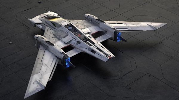 Kapal Tri-Wing S-91x Pegasus Starfighter di film Star Wars: The Rise of Skywalker dikembangkan Porsche di Weissach. (Foto: Carscoops)