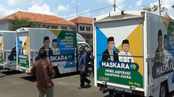 Mobil Maskara di Cianjur, Selasa (24/12/2019) (Foto: iNews/ Mochamad Andi)