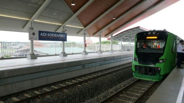 Kereta Bandara Adi Soemarmo Solo. (Foto: Humas Kemenhub)