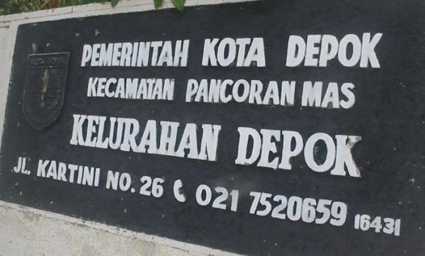 Kantor Kelurahan Depok, Pancoran Mas, Kota Depok, Selasa (7/1/2020) (Foto: iNews/ Iyung)