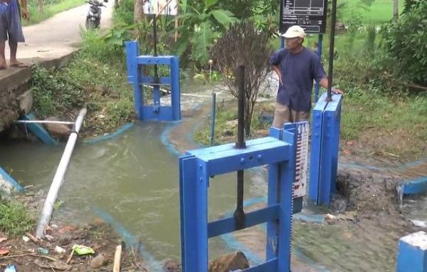 Sungai Tuntang Demak, Sabtu (11/1/2020) (Foto: iNews/ Sukamwijaya)