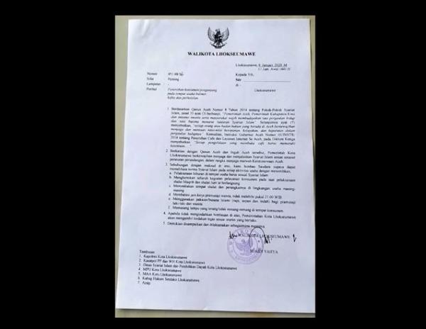 Imbauan Pemkot Lhokseumawe Aceh