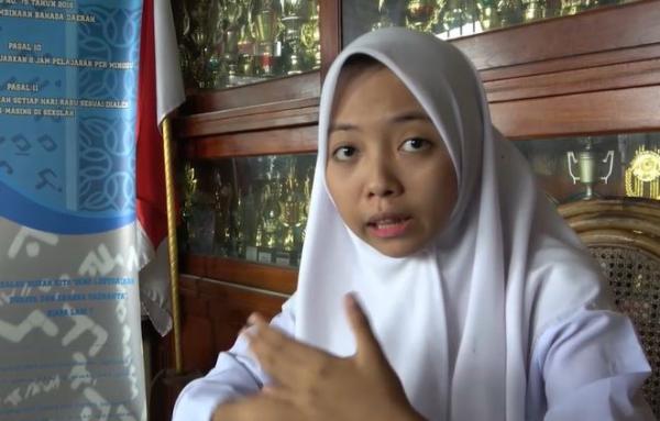 Nabila Azzahra, saudara kandung Nadya Elvira, Selasa (14/1/2020) (Foto: iNews/ Bugma)