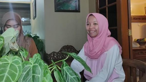 Nadya Elvira saudara kembar yang terpisah, Selasa (14/1/2020) (Foto: iNews/ Iyung)