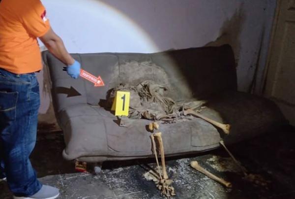 Kerangka manusia di Bandung, Kamis (16/1/2020) (Foto: iNews/ Saufat)