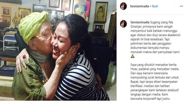 Curhatan Fanni Curhatan Fanni Aminadia di akun instagramnya @fanniadia_tbtd