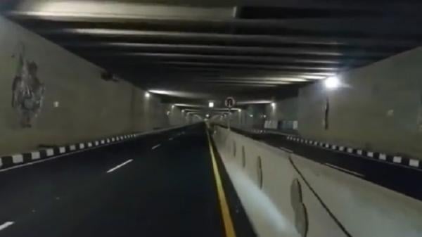 Kondisi di dalam underpass Kulonprogo Kondisi di dalam underpass Kulonprogo, Yogyakarta (Foto: iNews.id/Kuntadi)