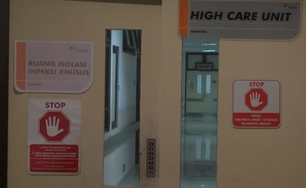 Ruang isolasi khusus di RS Hasan Sadikin Bandung, Senin (27/1/2020) (Foto:iNews/Jo Pita)