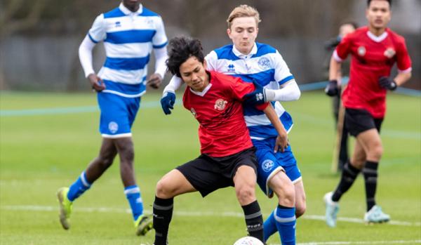 Garuda Select 5-8 QPR U-18 Garuda Select kalah 5-8 dari QPR U-18 (Foto: Dok Garuda Select)