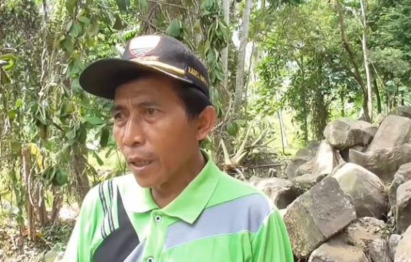 Kepala Desa Nagrak Erwin Kuntana, Jumat (7/2/2020)