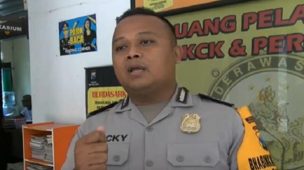 Bripka Lucky Rahadianto (Foto: iNews/Deni Irwansyah)