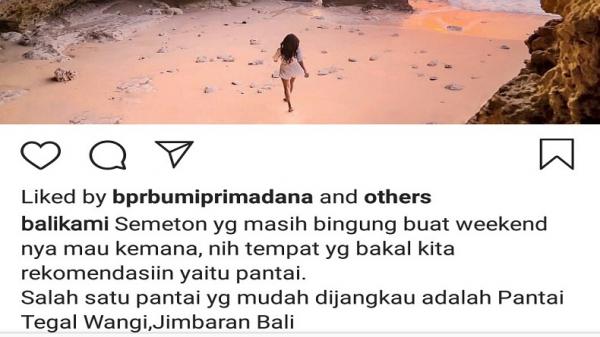 Keindahan Pantai Tegal Wangi (Foto : Instagram@balikami)