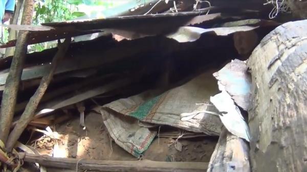 Kakek tinggal di seng 2 Tempat tidur La Nggugu (80), warga Kelurahan Mangga Dua, Kecamatan Kendari, Sulawesi Tenggara (Foto: iNews/Febriyono Tamenk)