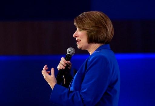 Kandidat presiden dari Partai Demokrat Minnesota Senator Amy Klobuchar. (FOTO: Ronda CHURCHILL / AFP)