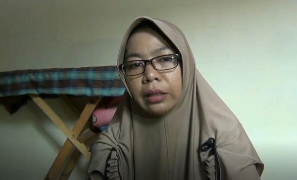 Ibu Elvira, Lilis Ibu Elvira, Lilis, Jumat (21/2/2020) (Foto: iNews/Rahmat Hidayat)