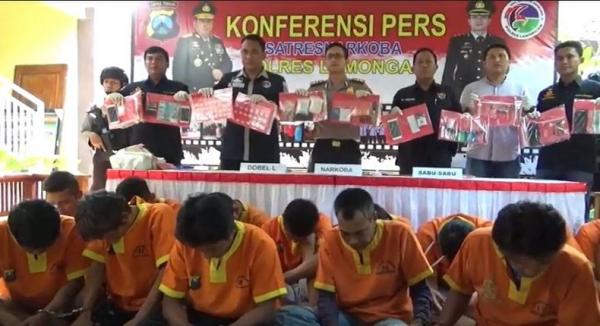 14 Pengedar Dan Pemakai Narkoba Di Lamongan Ditangkap Polisi