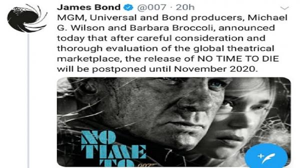 Twitter resmi James Bond.