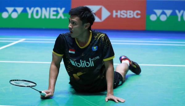 Tunggal putra Indonesia, Shesar Hiren Rhustavito (Foto: PBSI)