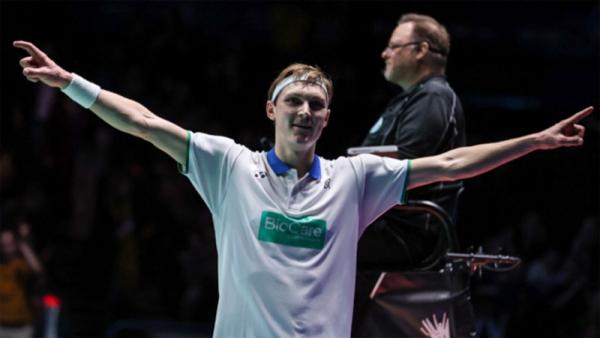 Tunggal putra Denmark Viktor Axelsen Tunggal putra Denmark Viktor Axelsen. (Foto: Twitter BWF)
