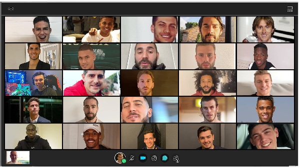 Zinedine Zidane Bertatap Muka dengan Pemain Lewat Zoom Meeting (foto: Marca)