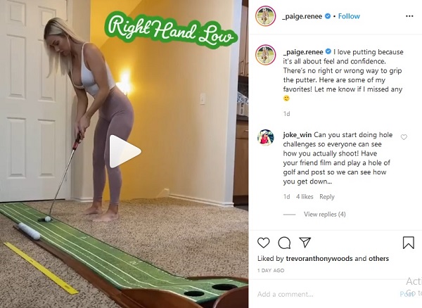 Mantan Pegolf Putri AS, Paige Spinarac (foto: Instagram)