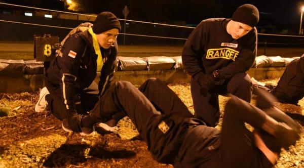 Kapten Infantri (Inf) Teddy Indra Wijaya saat mengikuti Sekolah Ranger di Amerika Serikat (AS). (Foto: ist)