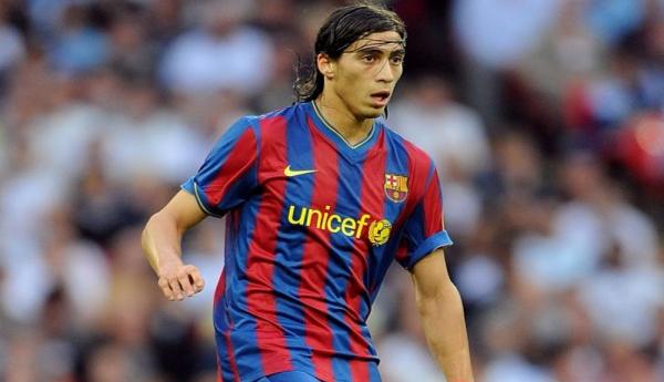 Martin Caceres saat memperkuat Barcelona musim 2008/2009 (Foto: AS)