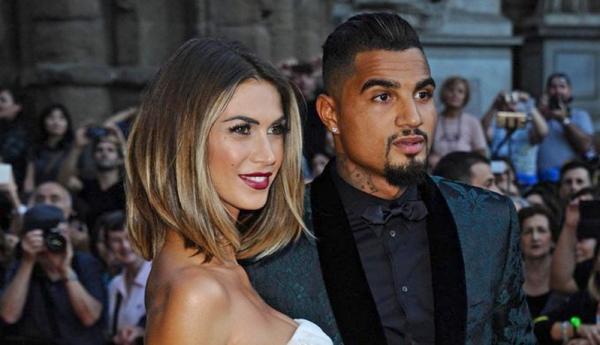 Melissa Satta dan Kevin-Prince Boateng (foto: Twitter)