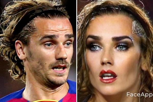FaceApp Antoine Griezmann