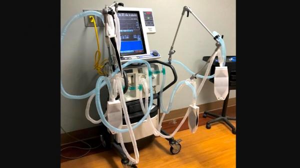 Ventilator ciptaan dr Saud Anwar. (Foto: Connecticut Magazine).