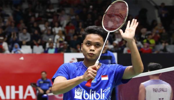 Tunggal putra Indonesia, Anthony Sinisuka Ginting (Foto: PBSI)